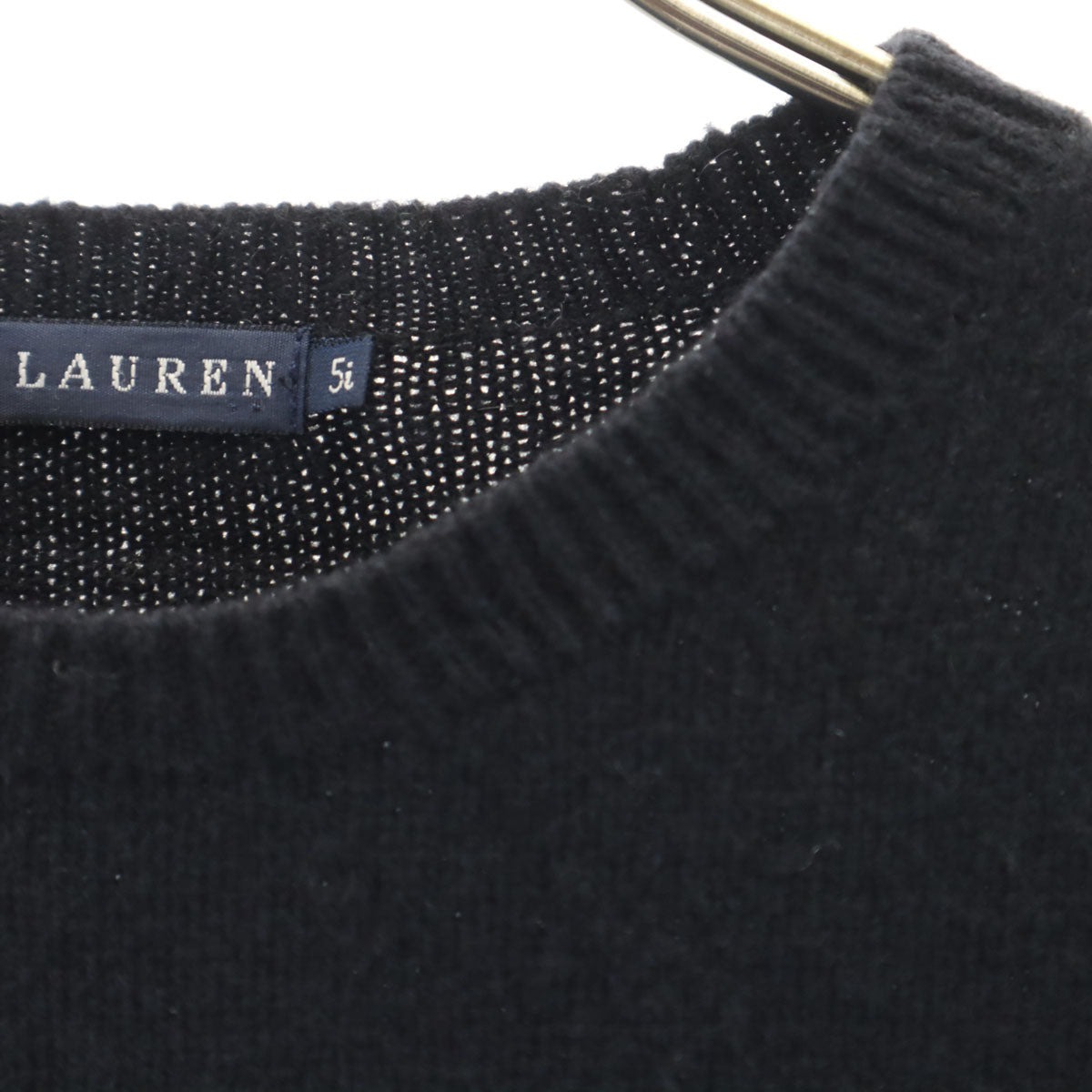 RALPH LAUREN ラルフローレン 長袖 セーター 5i ブラック ニット レディース