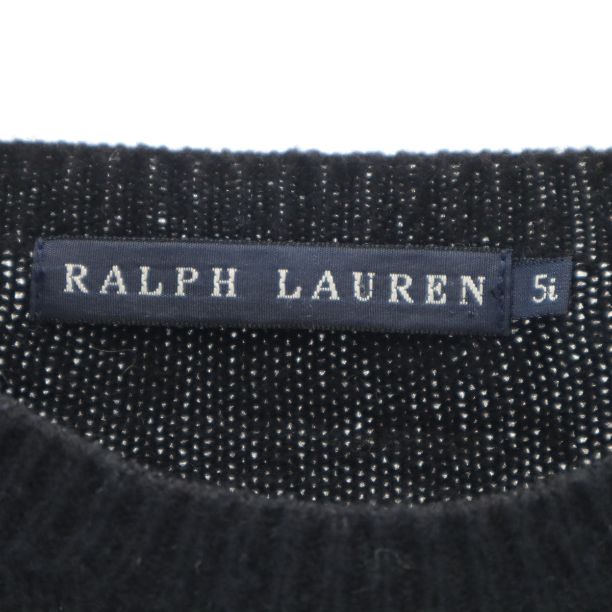 RALPH LAUREN ラルフローレン 長袖 セーター 5i ブラック ニット レディース