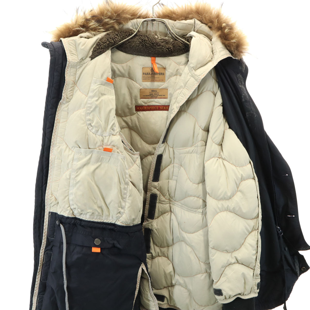 PARAJUMPERS パラジャンパーズ ダウンコート S ネイビー ライナー付き メンズ