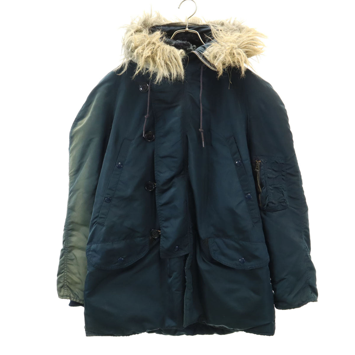 ALPHA アルファ 90s USA製 オールド ミリタリージャケット M ネイビー系 メンズ