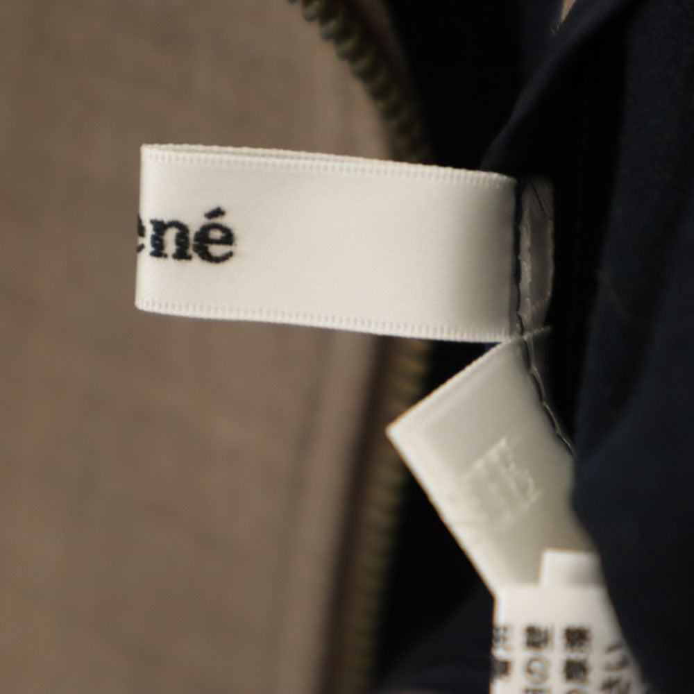 未使用 Rene ルネ 19AW 日本製 ウールブレンド ダブルライダースジャケット 36 ベージュ レディース