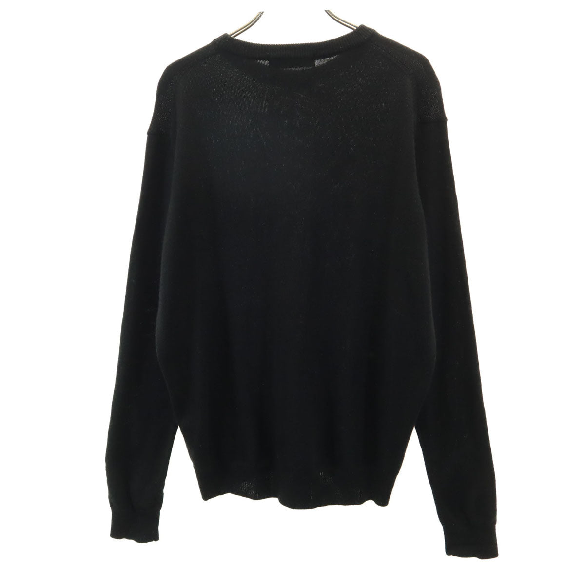 nano universe ナノユニバース 長袖 ニット ブラック セーター メンズ