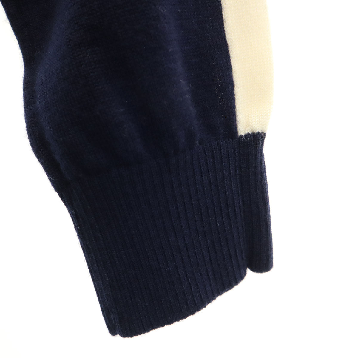 J.LINDEBERG ジェイリンドバーグ 長袖 ハイネック ウール ニット XS ネイビー系 セーター レディース