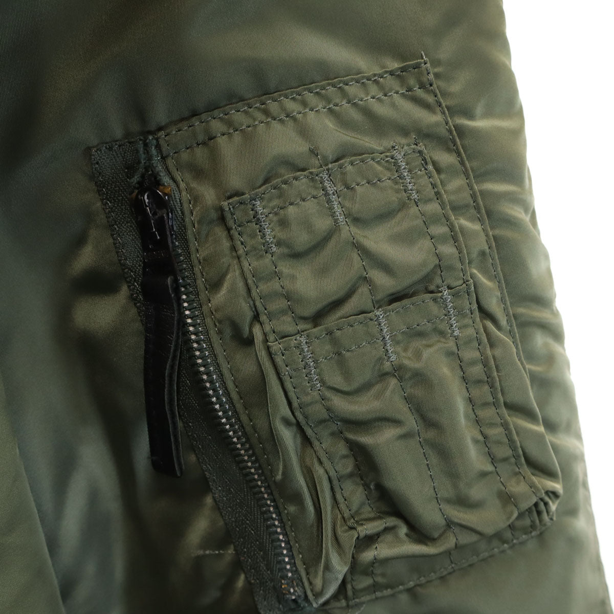 ALPHA INDUSTRIES INC アルファインダストリーズ USA製 N-3B フライトジャケット M カーキ メンズ