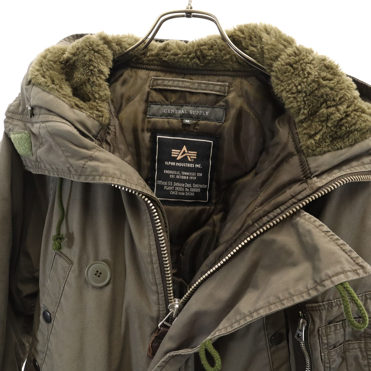 ALPHA INDUSTRIES INC アルファインダストリーズ SHIPS GENERAL SUPPLY シップス ジェネラルサプライ N-3B フライトジャケット M グレー メンズ