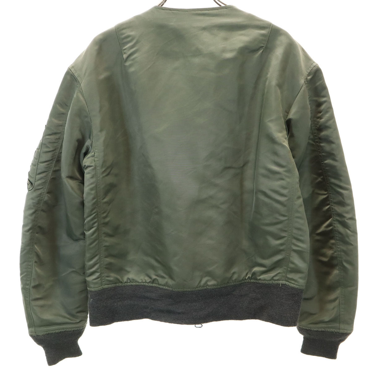 marka マーカ 日本製 MA-1 ノーカラー フライトジャケット 1 カーキ メンズ