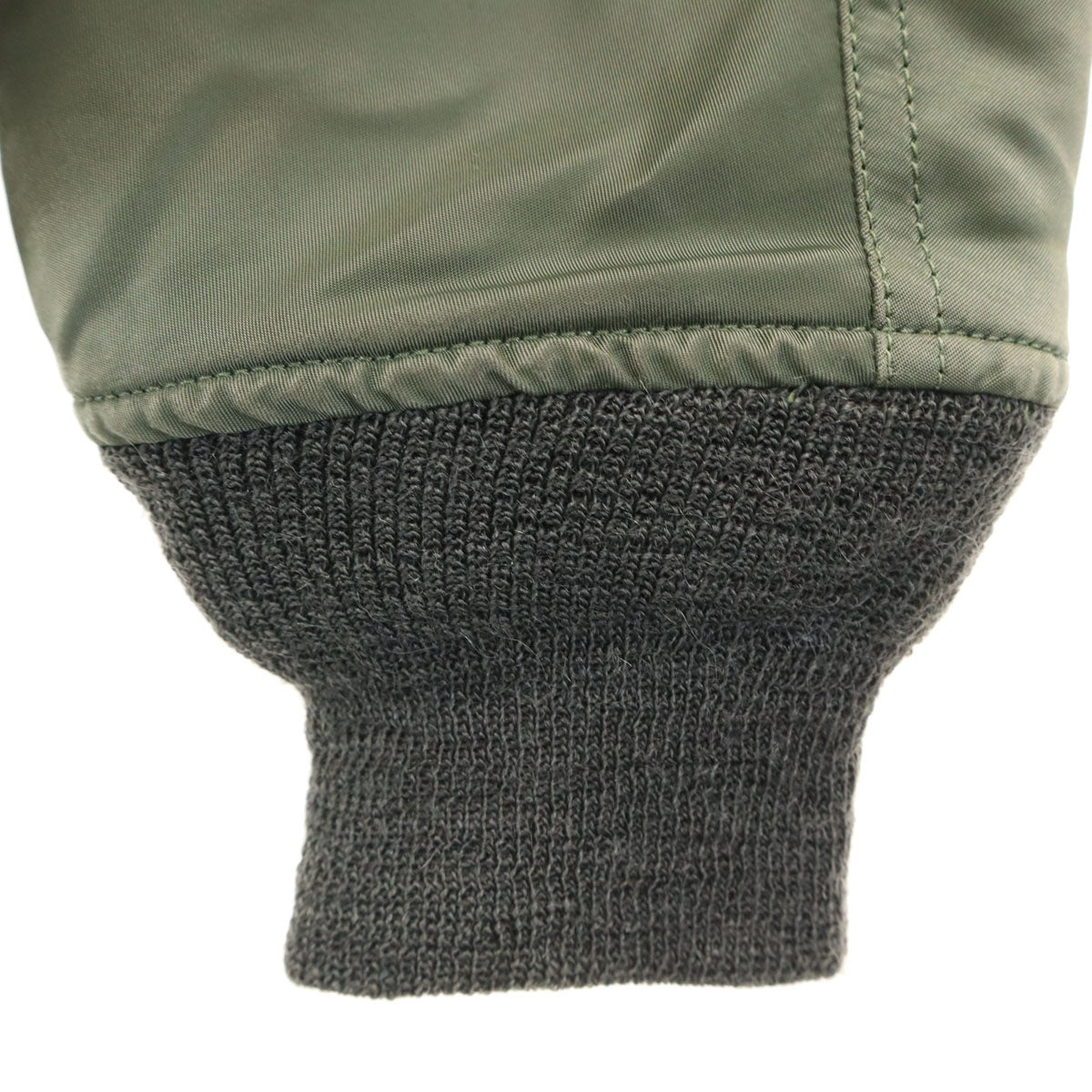 marka マーカ 日本製 MA-1 ノーカラー フライトジャケット 1 カーキ メンズ