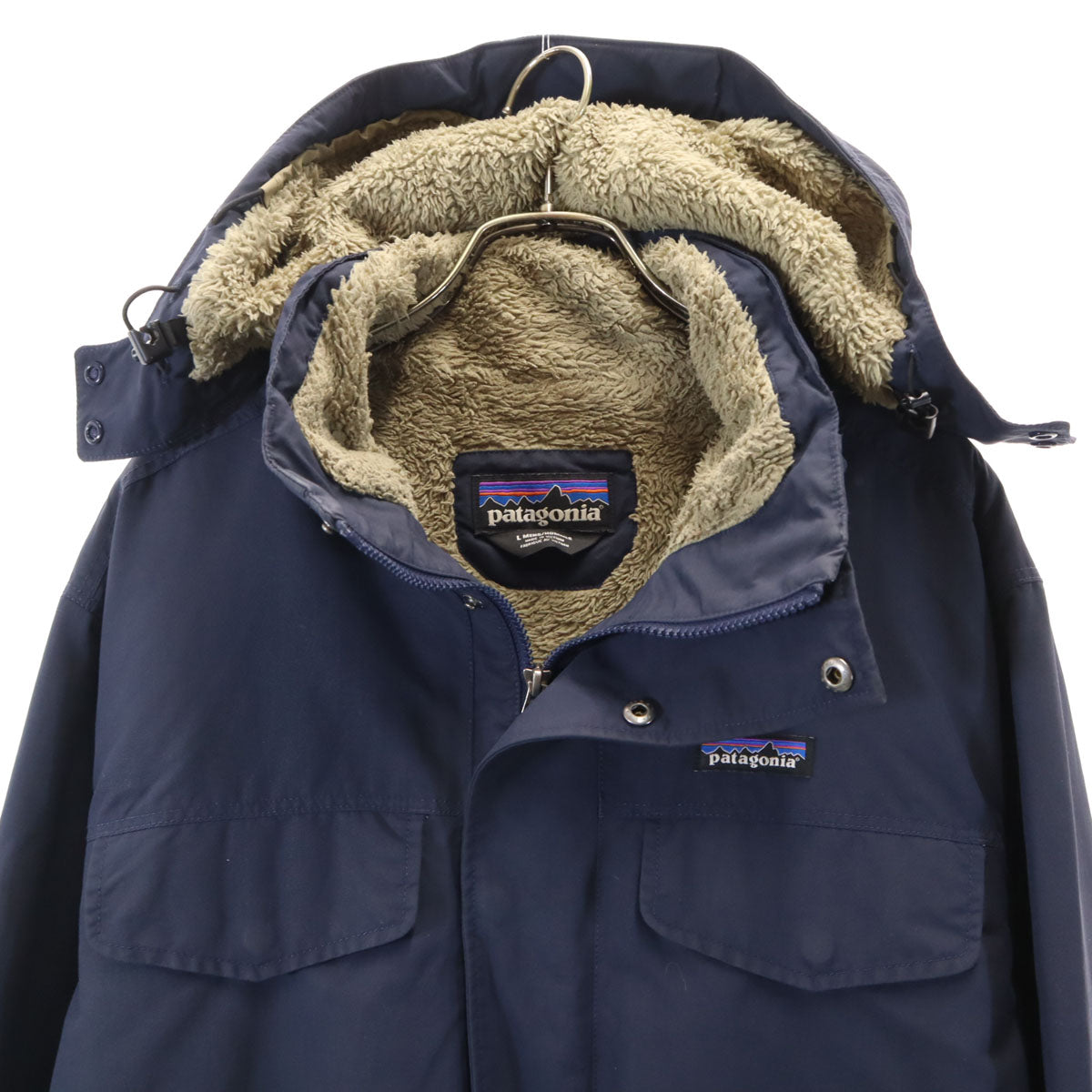 patagonia パタゴニア イスマス ジャケット L ネイビー 27021 裏ボア アウトドア メンズ