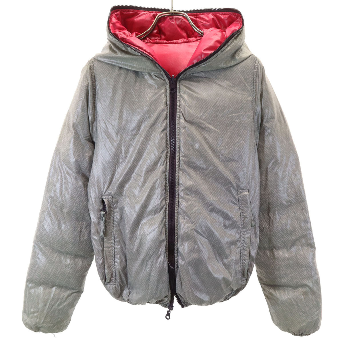 DUVETICA デュベティカ リバーシブル ダウンジャケット 40 レッド系 レディース