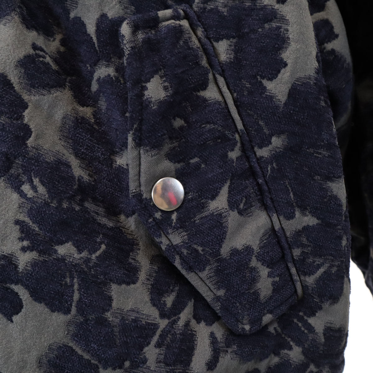 MAISON SPECIAL メゾンスペシャル 総柄 2WAY フラワージャガード ブルゾン F ネイビー系 メンズ