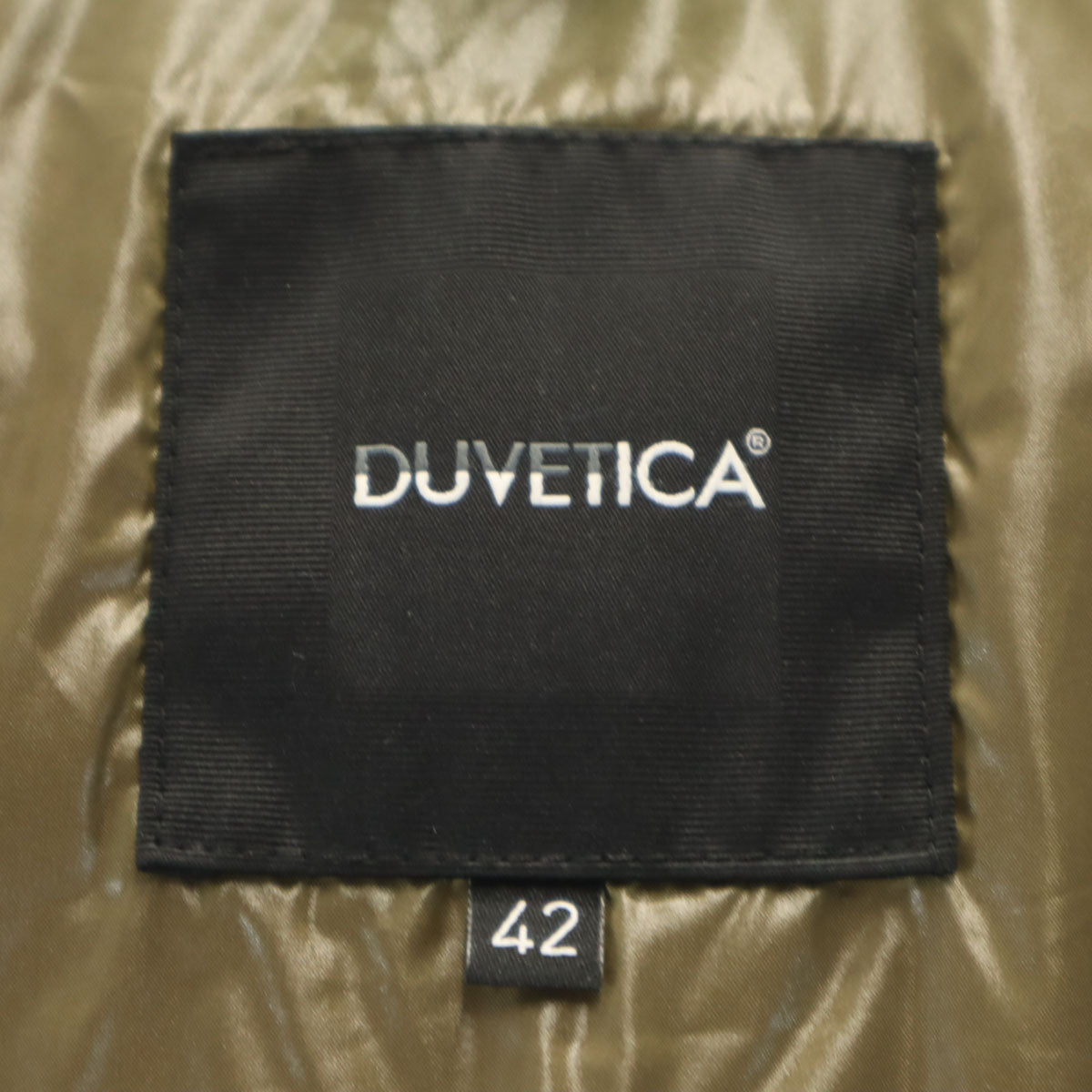 DUVETICA デュベティカ ブルガリア製 THIA ダウンジャケット 42 グレージュ系 レディース