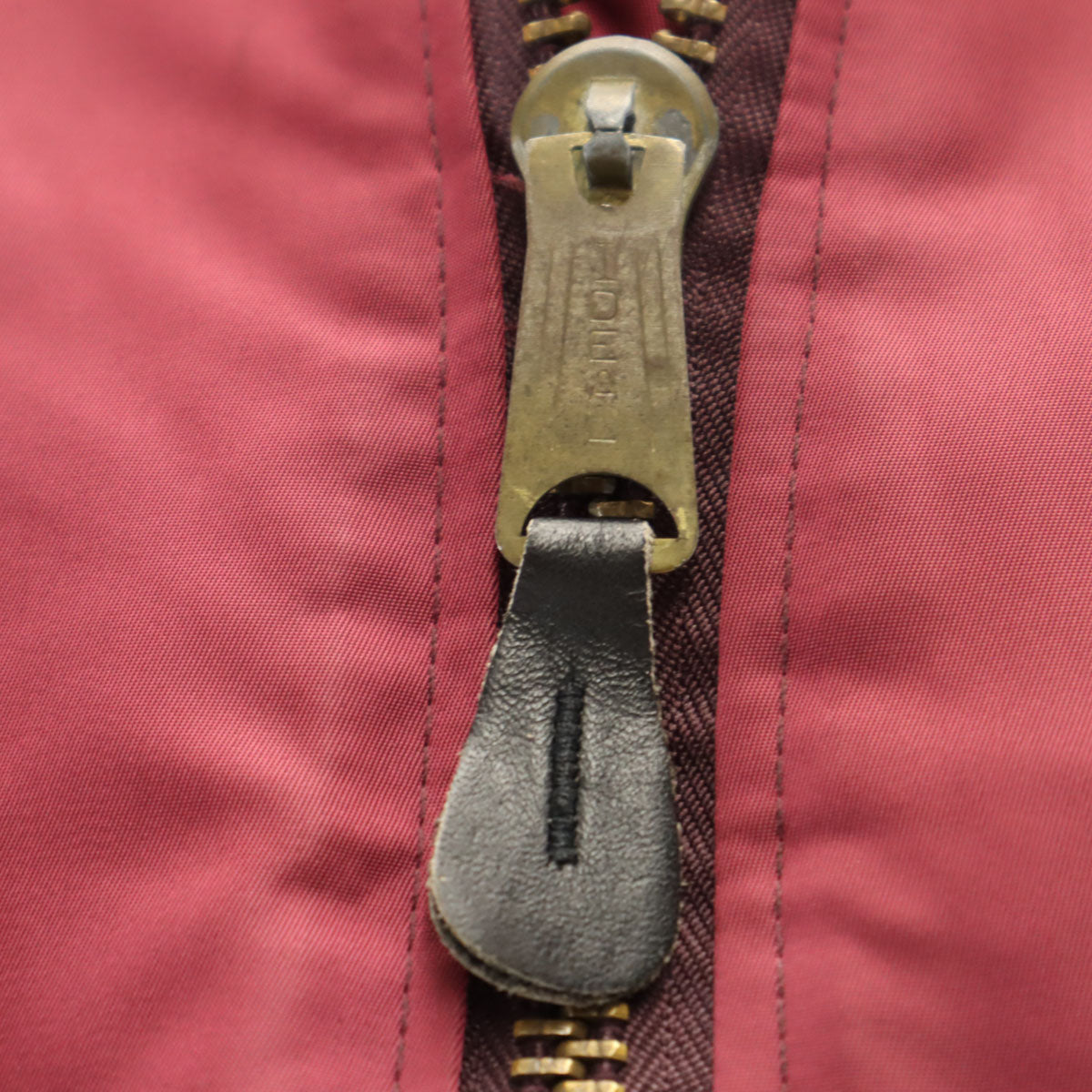 90s USA製 オールド MA-1 フライトジャケット M ワインレッド 中綿 IDEALジップ メンズ