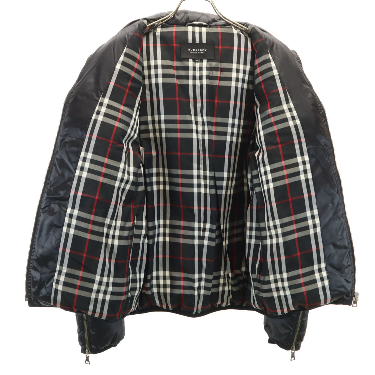 BURBERRY BLACK LABEL バーバリーブラックレーベル ダウンジャケット M ブラック 三陽商会 レディース