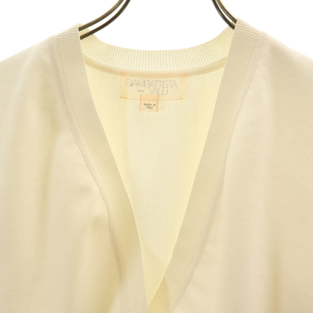 ジャンバティスタ バリ イタリア製 長袖 カーディガン 40 ホワイト レディース