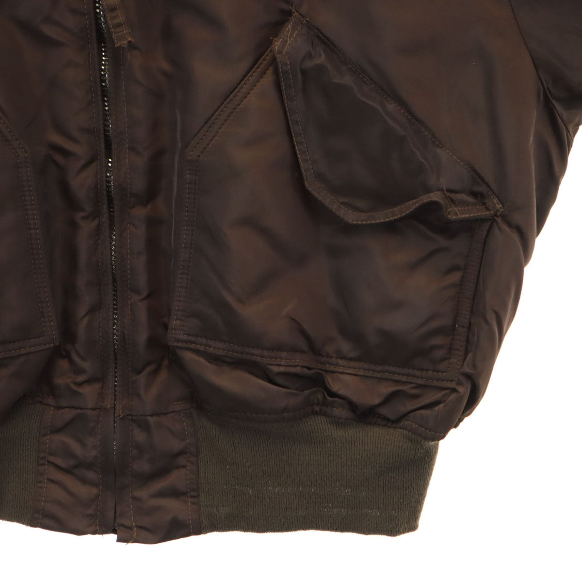 ALPHA INDUSTRIES INC アルファインダストリーズ USA製 フライトジャケット XXL ブラウン ビッグサイズ メンズ