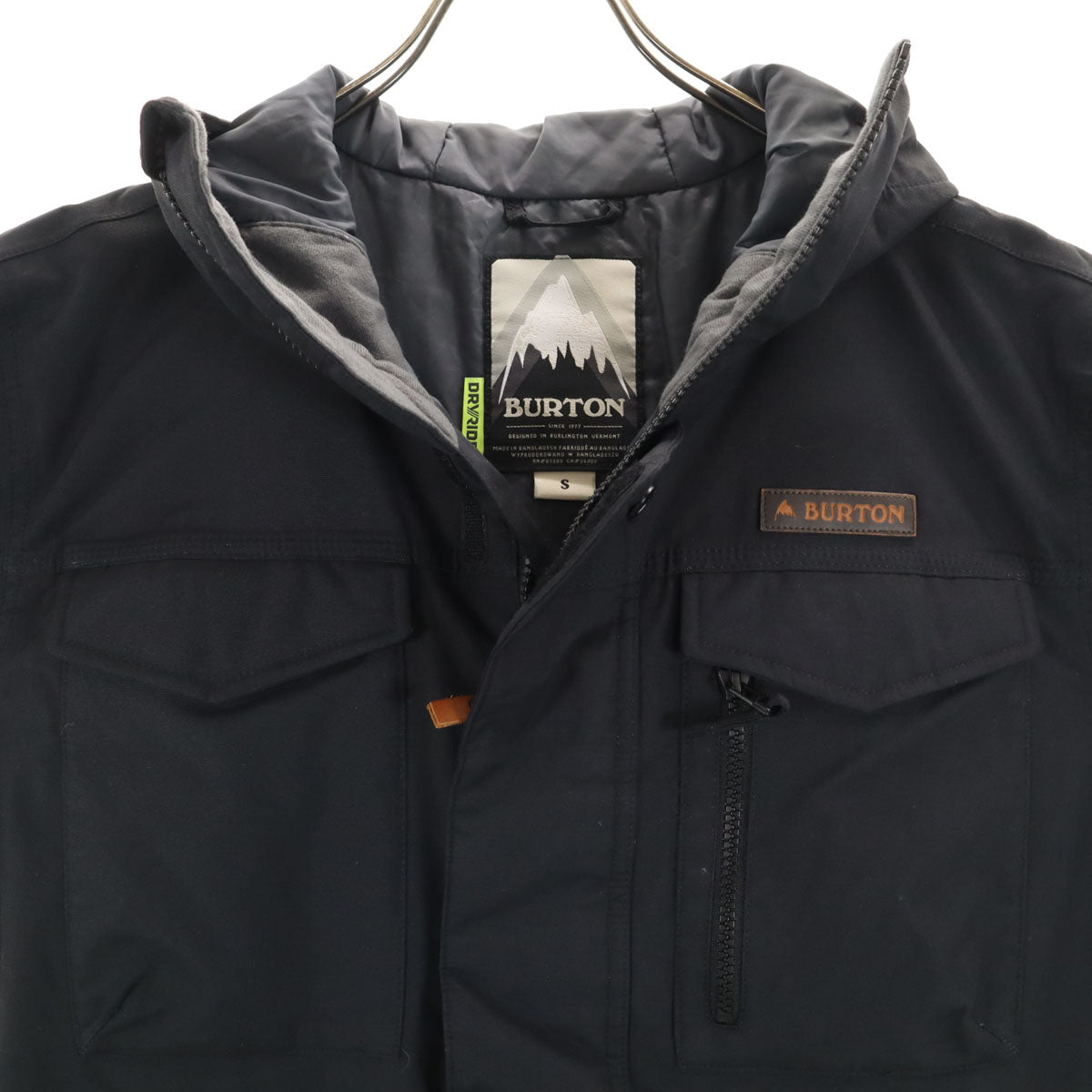 BURTON バートン スノーボード 中綿ジャケット S ブラック メンズ