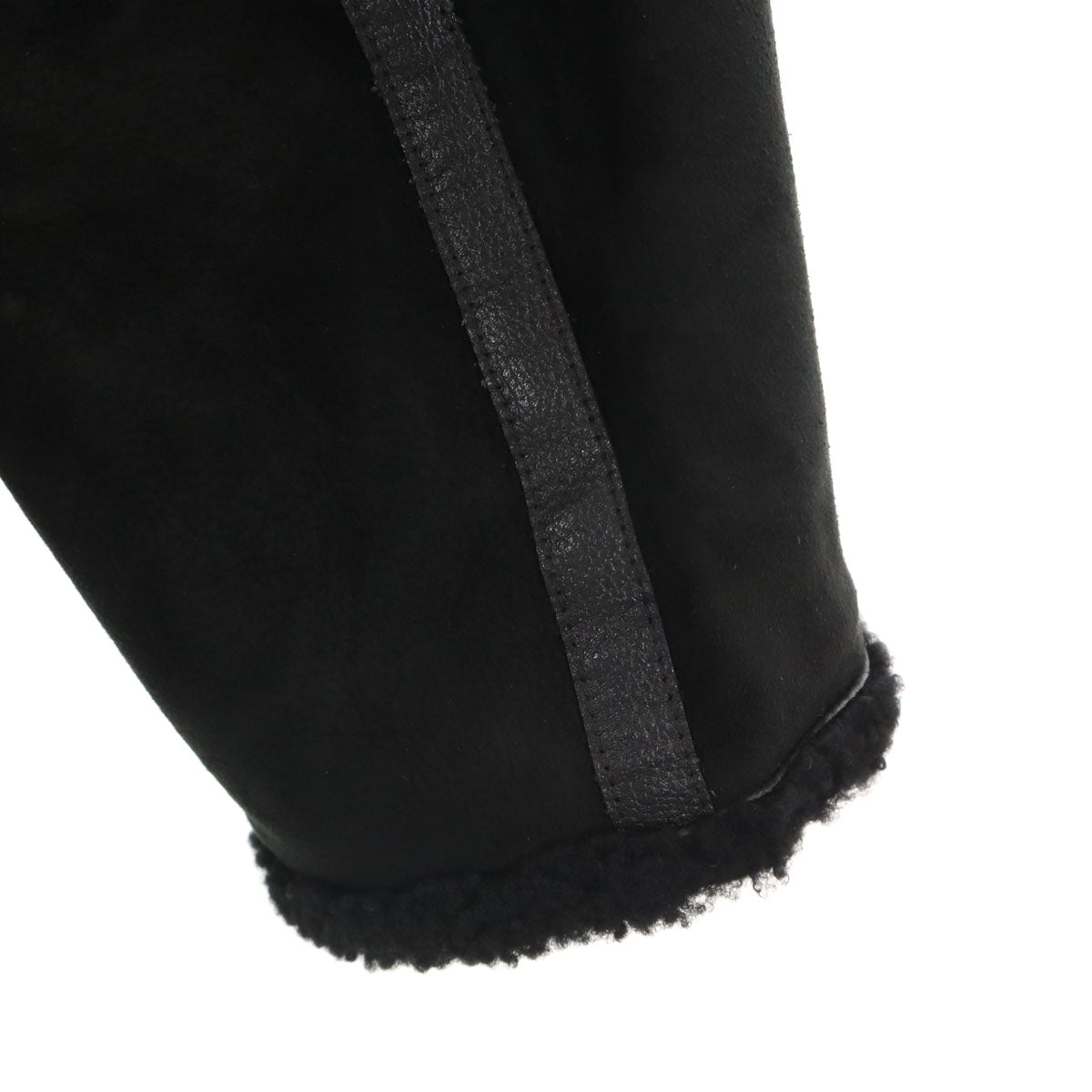 COMOLI コモリ 羊革 シープスキン ムートンジャケット 1 ブラック ヌバック メンズ