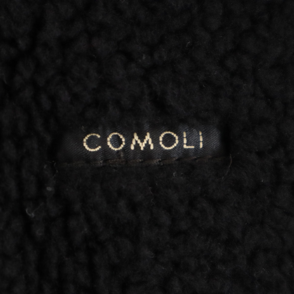 COMOLI コモリ 羊革 シープスキン ムートンジャケット 1 ブラック ヌバック メンズ