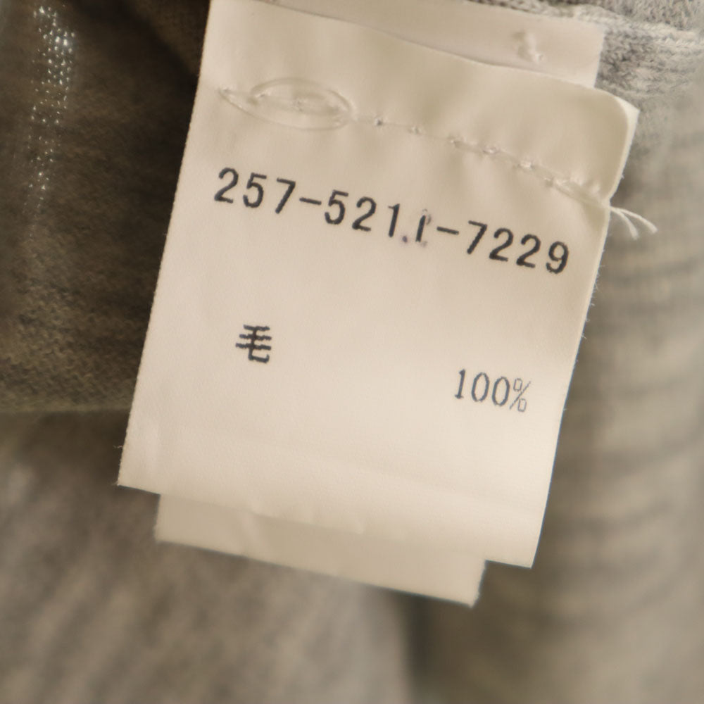 GUCCI グッチ イタリア製 ウールブレンド 長袖 カーディガン グレー レディース