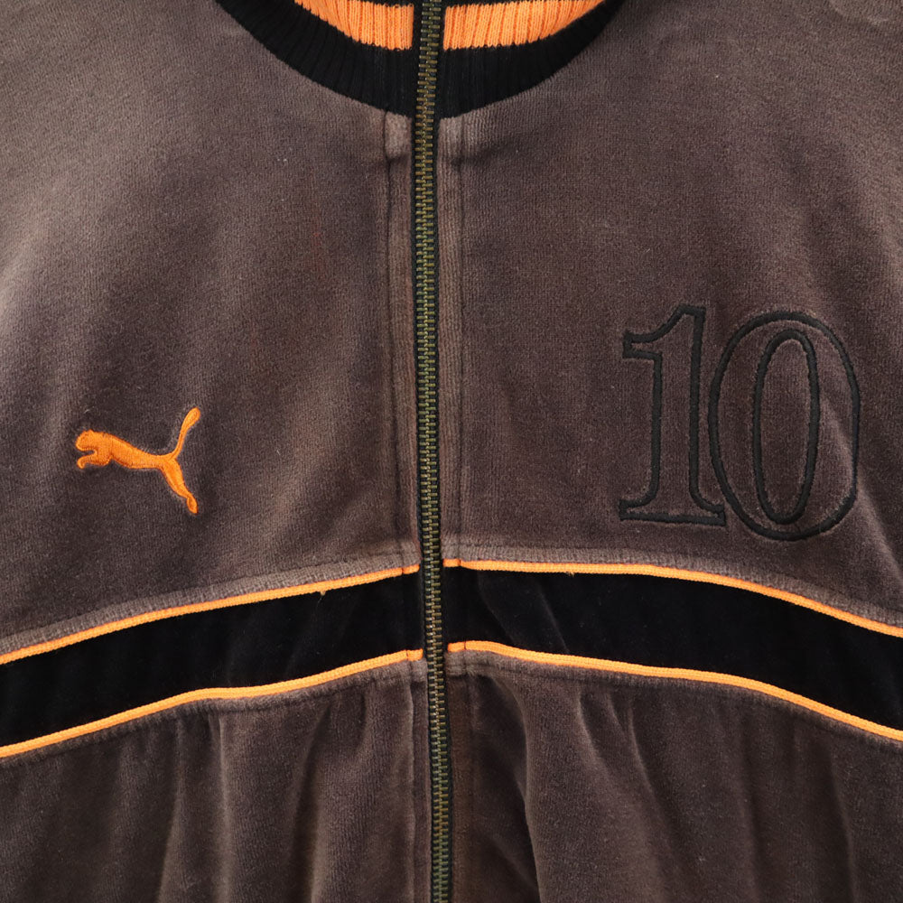 プーマ 90s オールド ヒットユニオン ナンバリング トラックジャケット M ブラウン PUMA メンズ