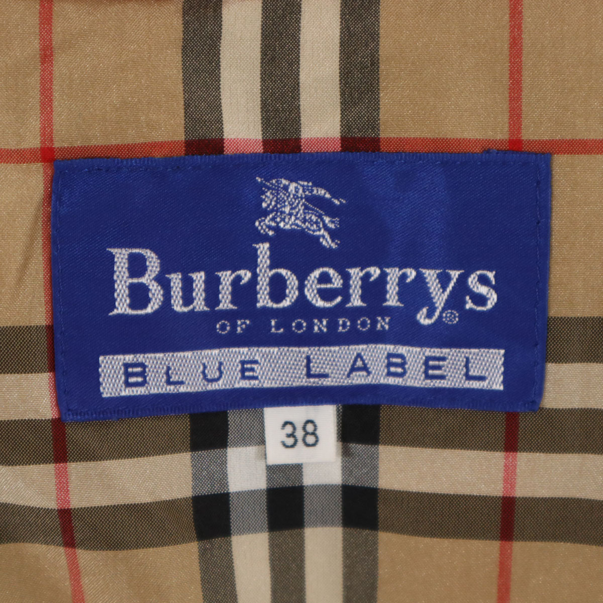Burberrys OF LONDON BLUE LABEL バーバリーズオブロンドンブルーレーベル 90s オールド ダウンジャケット 38 レッド 三陽商会 レディース