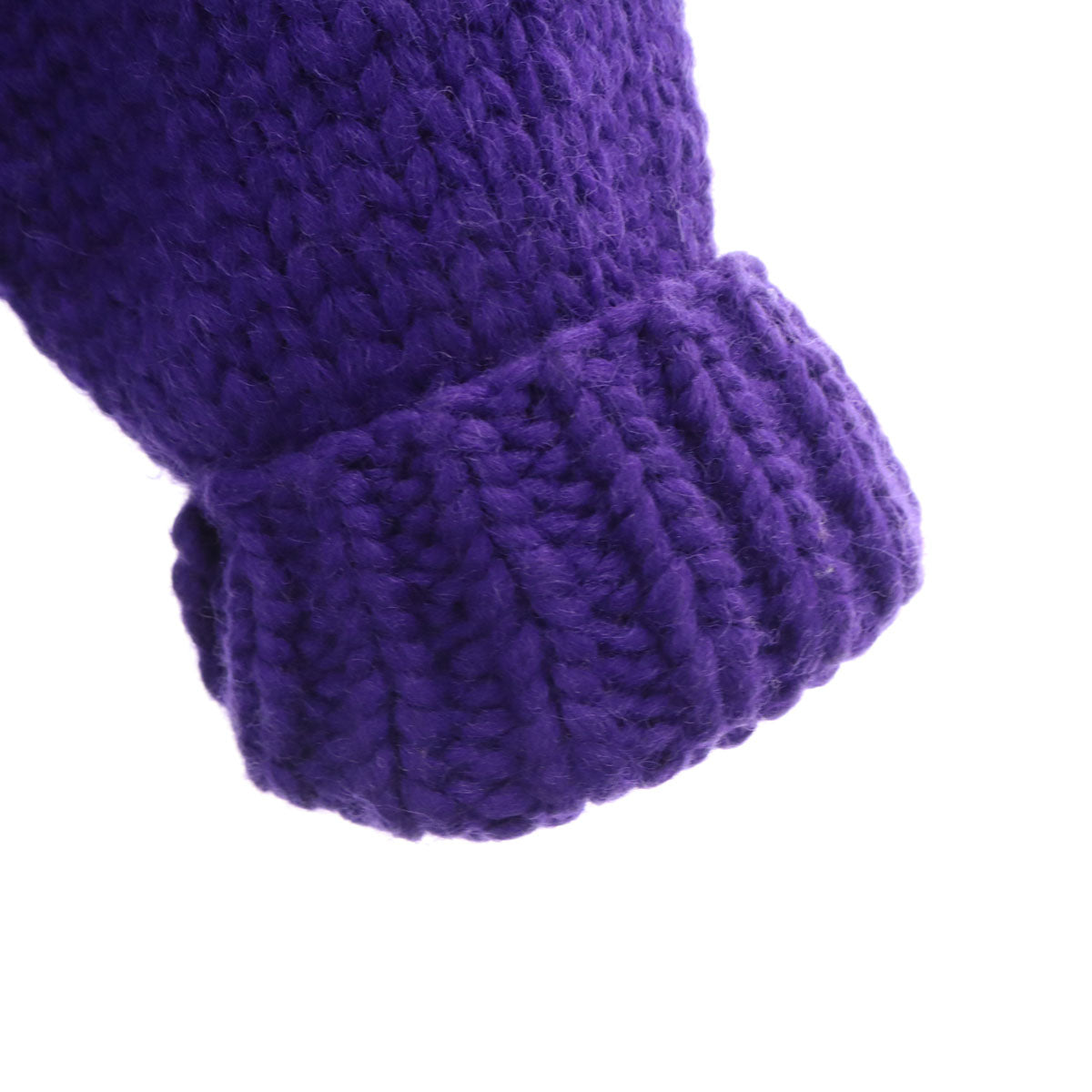 美品 ISAMU KATAYAMA BACKLASH イサムカタヤマ バックラッシュ KANATA カナタ コラボ カナダ製 バックロゴ ニットジャケット 44 パープル カウチン メンズ