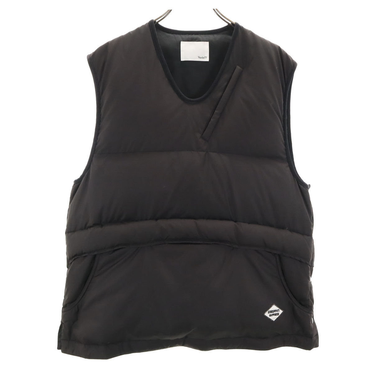 varde77 バルデセブンティセブン 19AW 日本製 ダウンベスト 2 ブラック プルオーバー メンズ