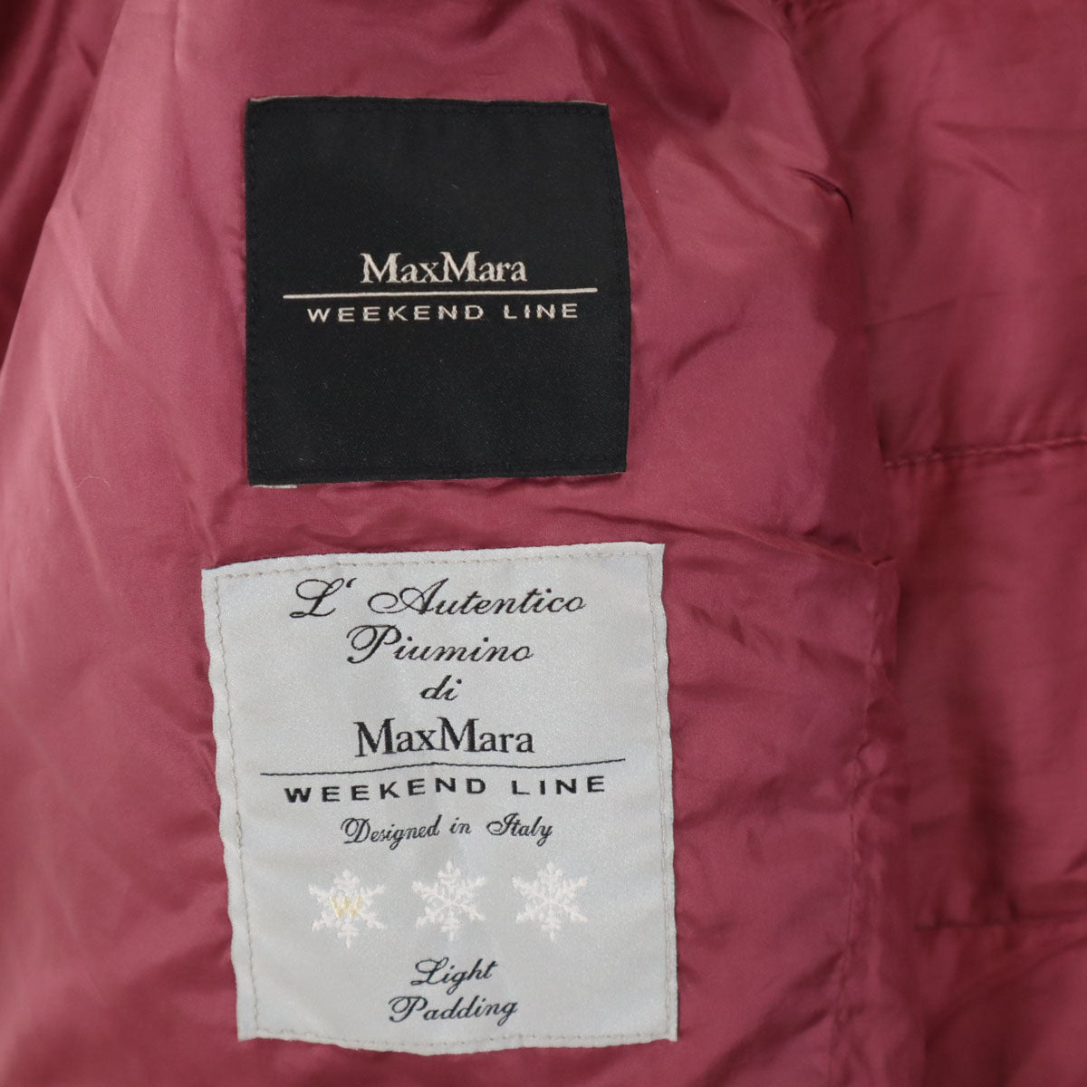MaxMara WEEKEND LINE マックスマーラ ウィークエンドライン ダウンベスト 46 ワインレッド系 レディース