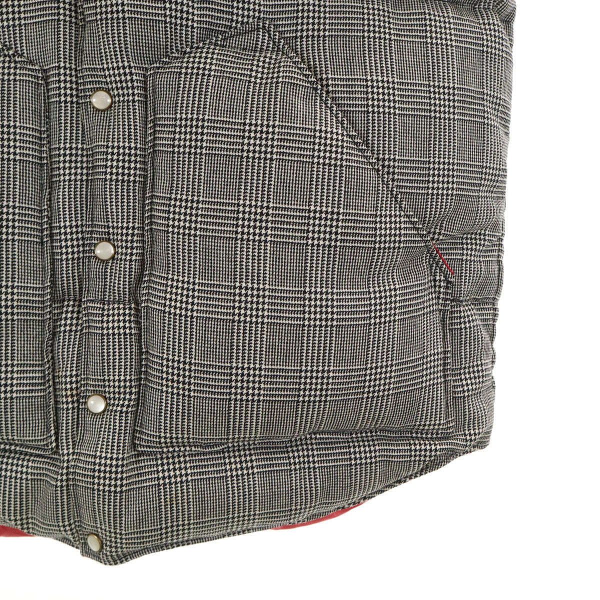 Rocky Mountain FeatherBed ロッキーマウンテンフェザーベッド グレンチェック ウエスタンヨーク ダウンベスト 36 ブラック メンズ