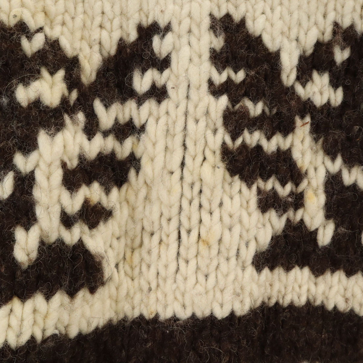 GENUINE COWICHAN 70s 80s カナダ製 ヴィンテージ サンダーバード カウチンジャケット ブラウン ニット TALONジップ メンズ