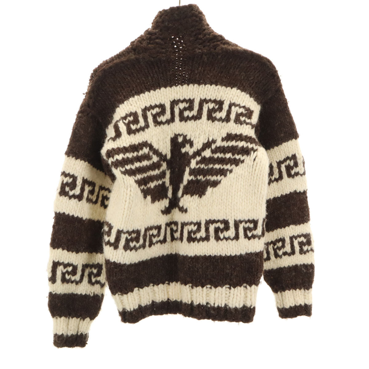 80s ヴィンテージ サンダーバード カウチンジャケット ブラウン ニット TALONジップ メンズ