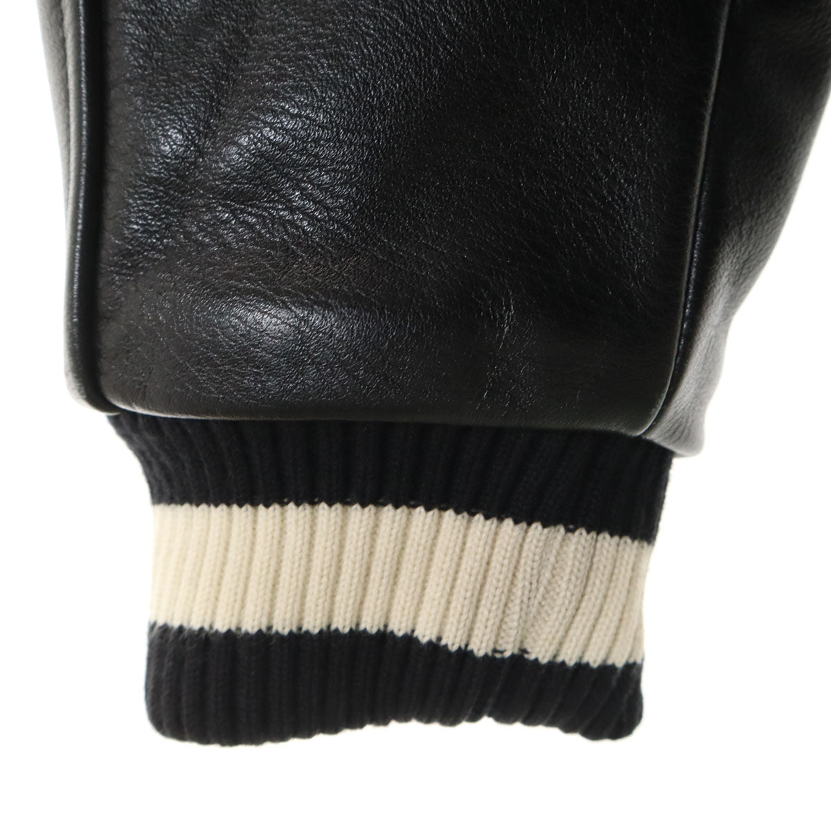 Lafayette ラファイエット 日本製 レザー切替 スタジャン L ブラック ジャケット メンズ