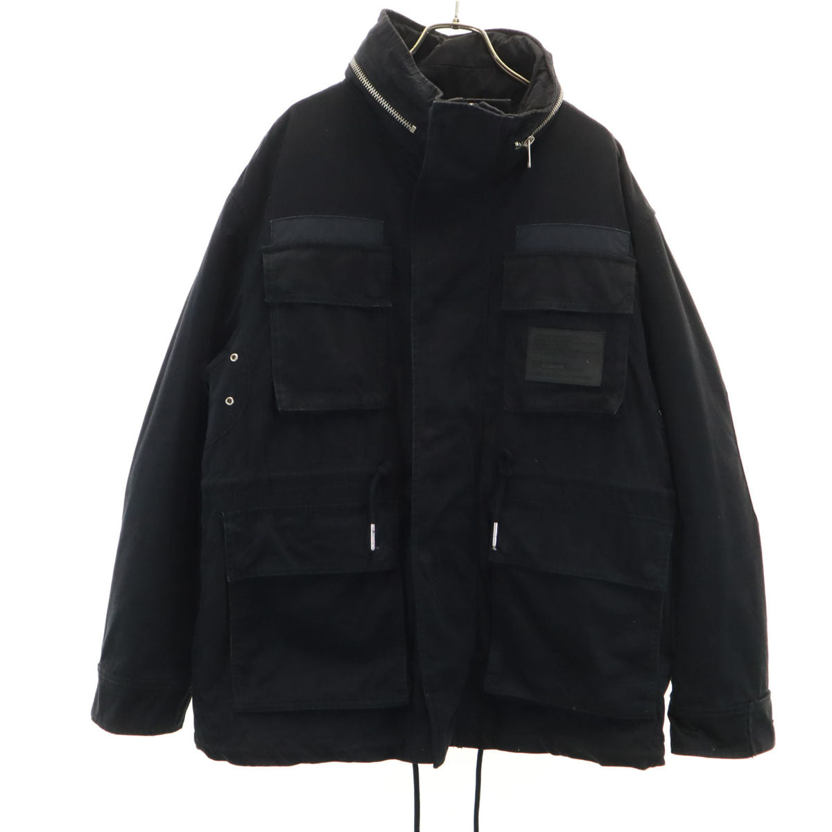 DIESEL ディーゼル ミリタリージャケット S ブラック メンズ