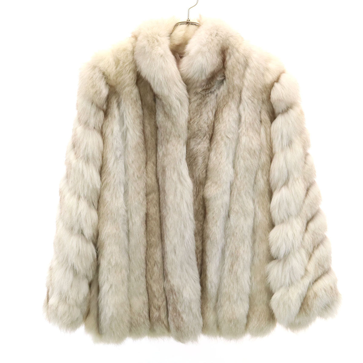 美品 SAGA FOX サガフォックス ファーコート 11 グレージュ レディース