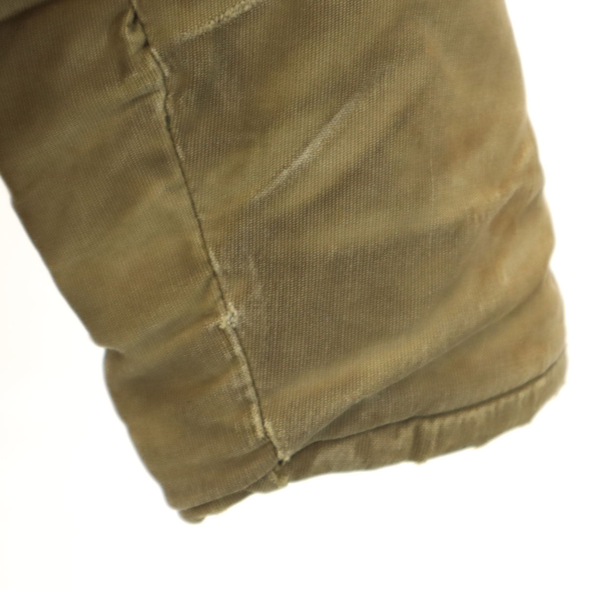 60s ヴィンテージ ミリタリー デッキ ジャケット ベージュ系 EMARジップ 裏ボア メンズ