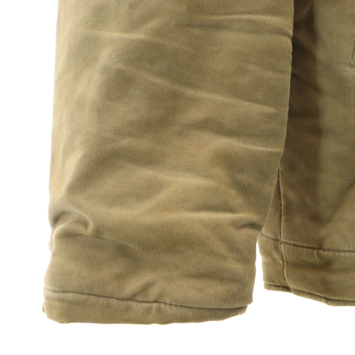 60s ヴィンテージ ミリタリー デッキ ジャケット ベージュ系 EMARジップ 裏ボア メンズ