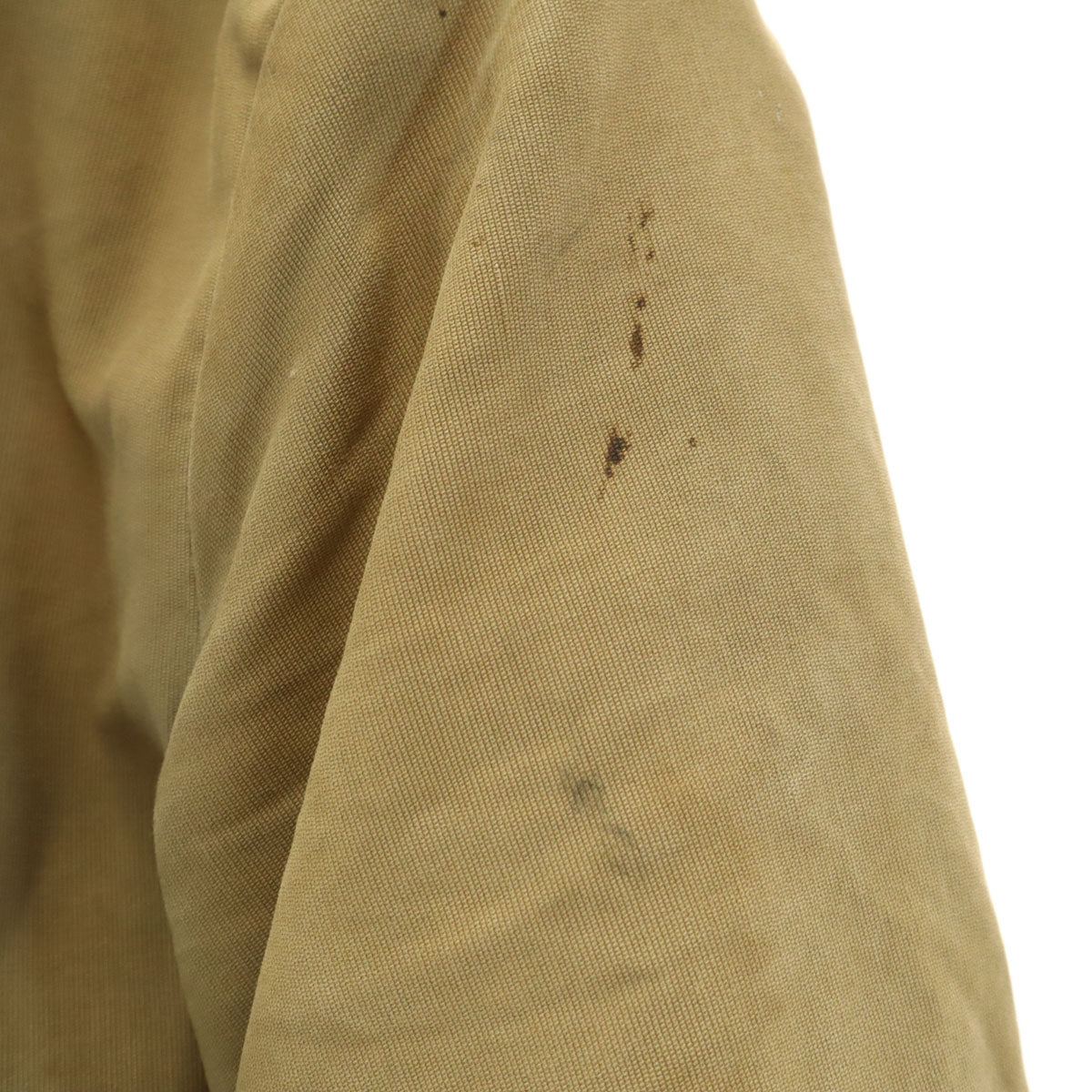 60s ヴィンテージ ミリタリー デッキ ジャケット ベージュ系 EMARジップ 裏ボア メンズ