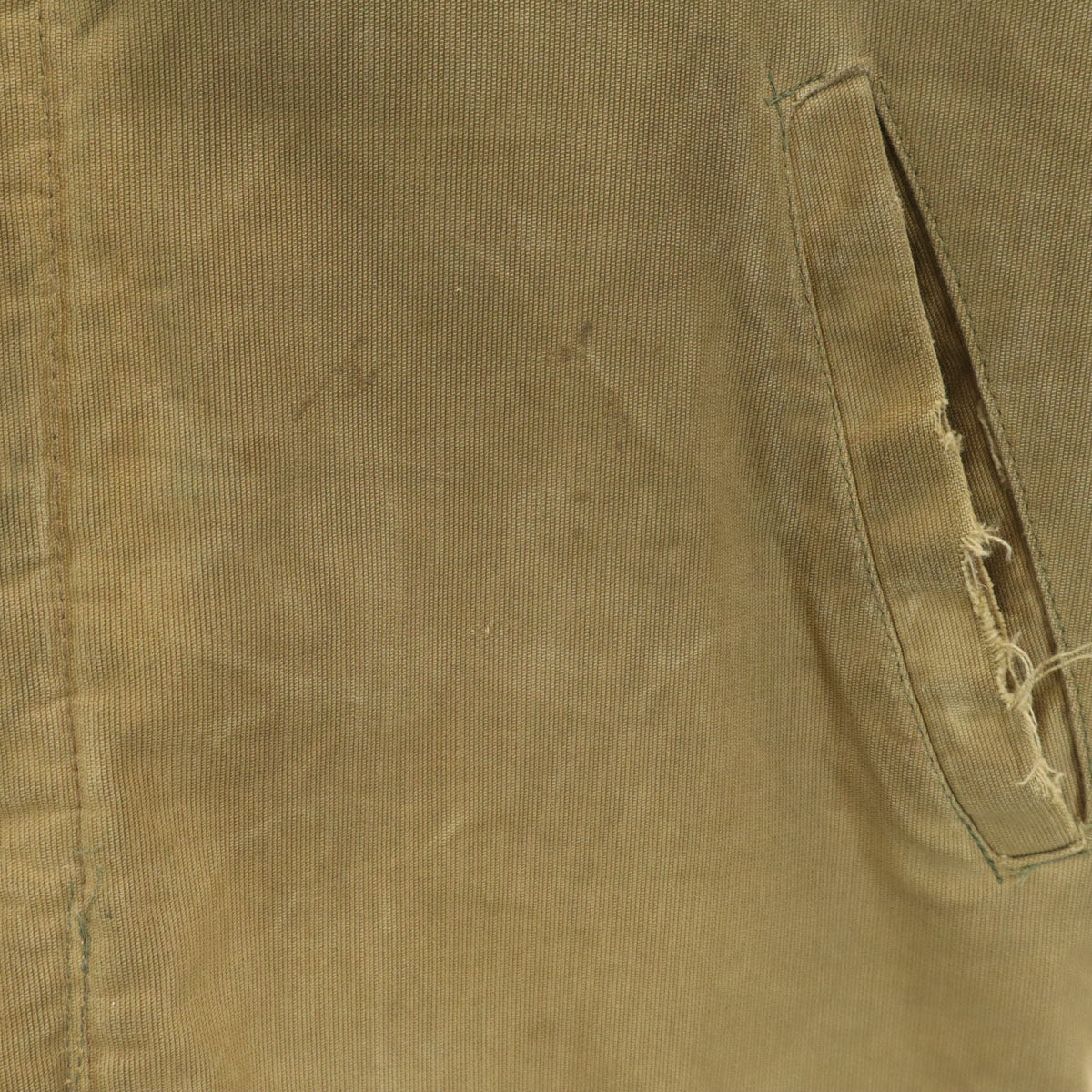 60s ヴィンテージ ミリタリー デッキ ジャケット ベージュ系 EMARジップ 裏ボア メンズ