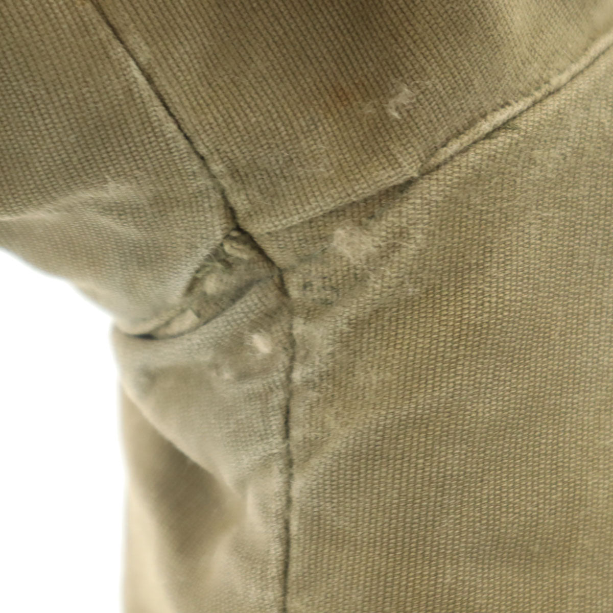 60s ヴィンテージ ミリタリー デッキ ジャケット ベージュ系 EMARジップ 裏ボア メンズ