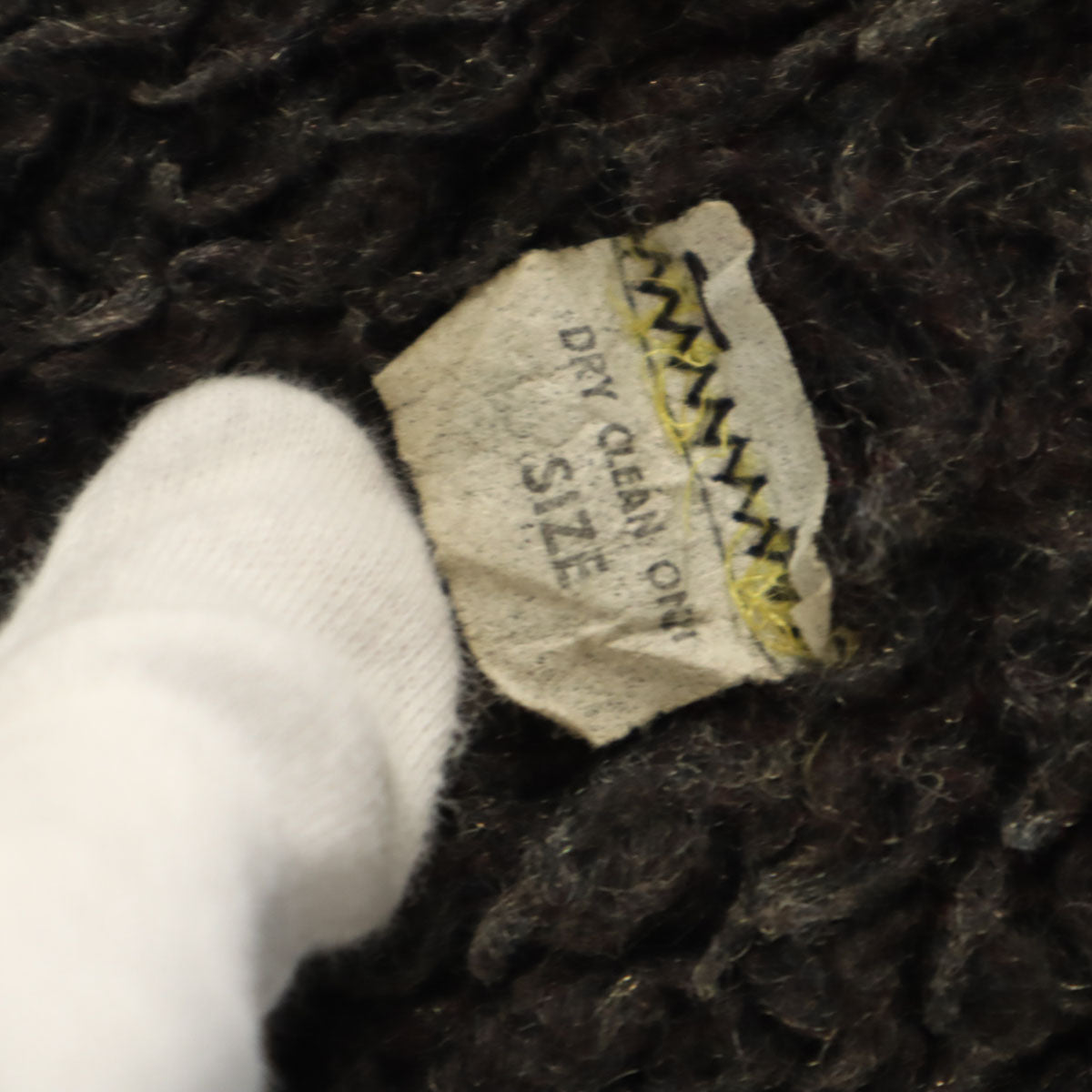 60s ヴィンテージ ミリタリー デッキ ジャケット ベージュ系 EMARジップ 裏ボア メンズ