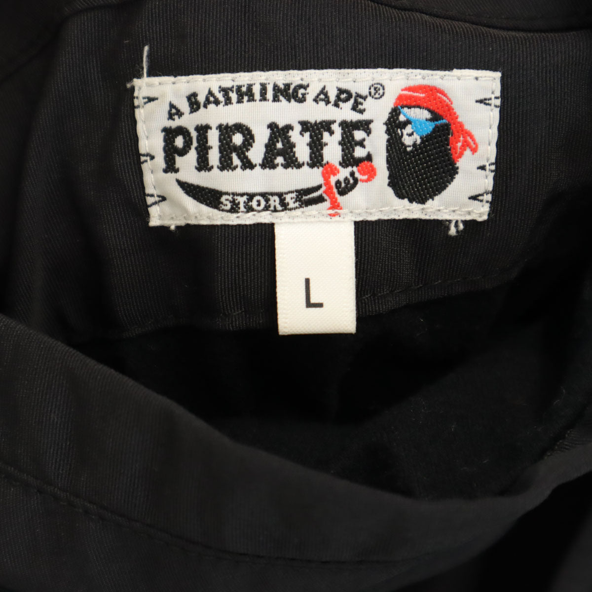 A BATHING APE アベイシングエイプ コーチジャケット L ブラック 裏ボア メンズ