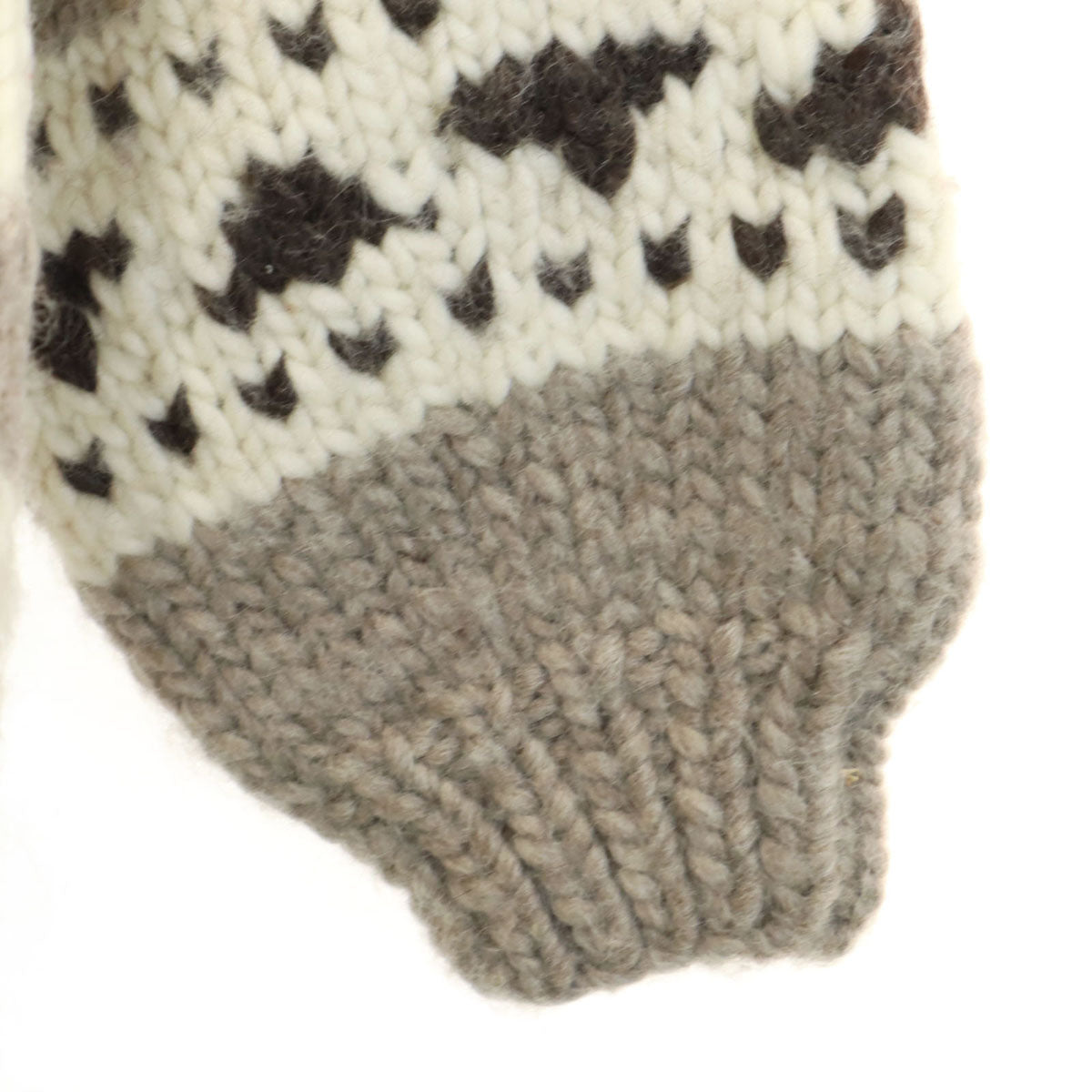 KANATA カナタ カナダ製 サンダーバード カウチンジャケット グレージュ ニット メンズ