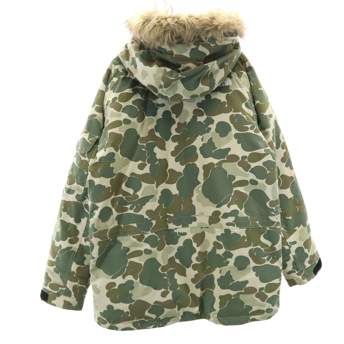 THE NORTH FACE ノースフェイス カモフラ柄 マクマード ダウンパーカー M ベージュ ND91310 アウトドア メンズ