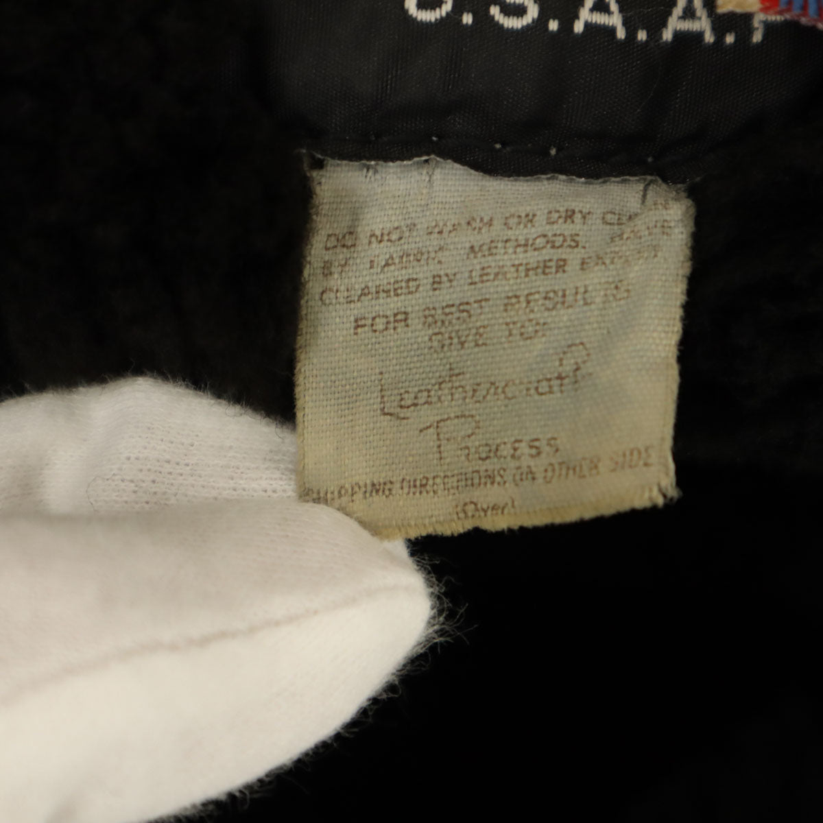 schott ショット USA製 羊革 シープスキン レザー B-3 ムートンジャケット 36 ブラウン ボマー フライト メンズ