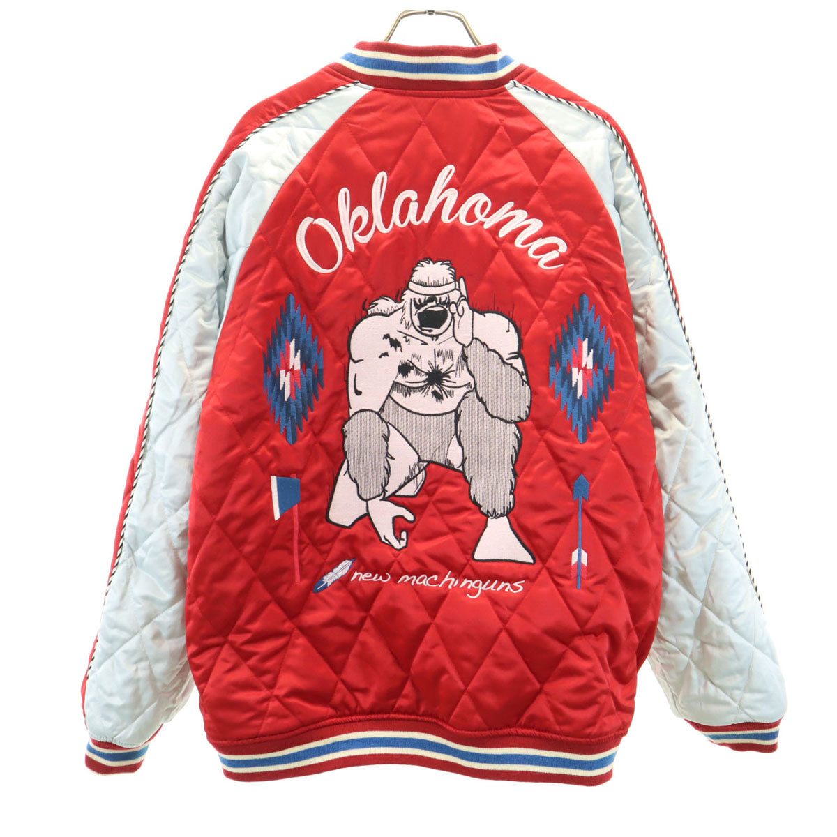 未使用 BILLVAN ビルバン キン肉マン コラボ テリーマン ジェロニモ リバーシブル スカジャン 42 レッド メンズ