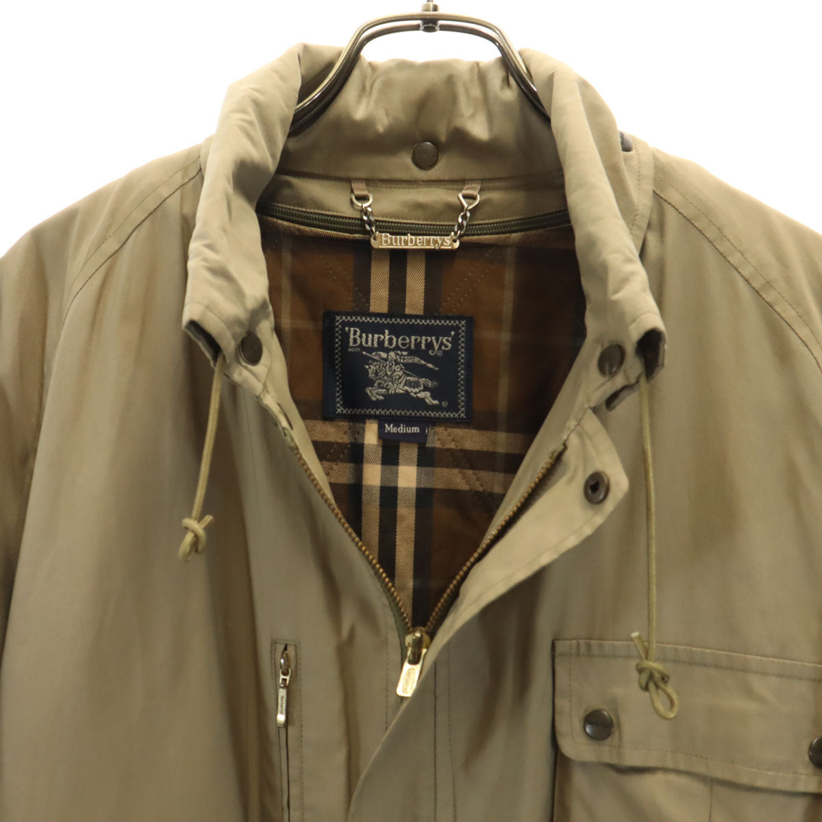 Burberrys バーバリーズ 90s オールド フィールドジャケット M カーキベージュ 中綿ライナー付き メンズ