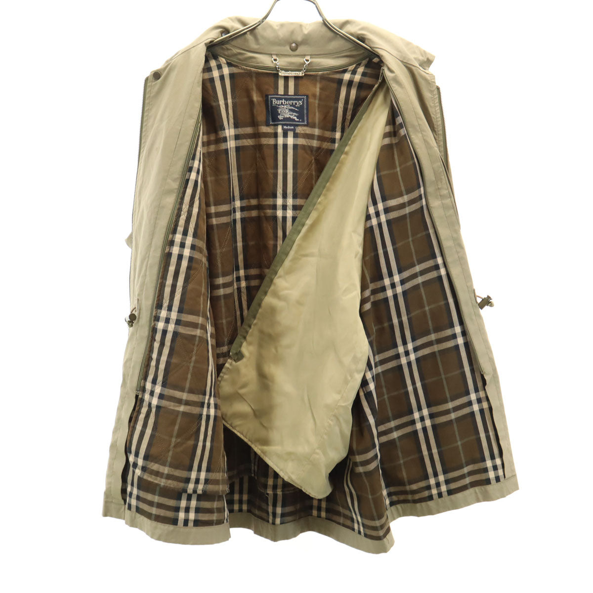 Burberrys バーバリーズ 90s オールド フィールドジャケット M カーキベージュ 中綿ライナー付き メンズ