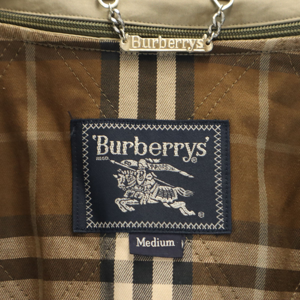 Burberrys バーバリーズ 90s オールド フィールドジャケット M カーキベージュ 中綿ライナー付き メンズ