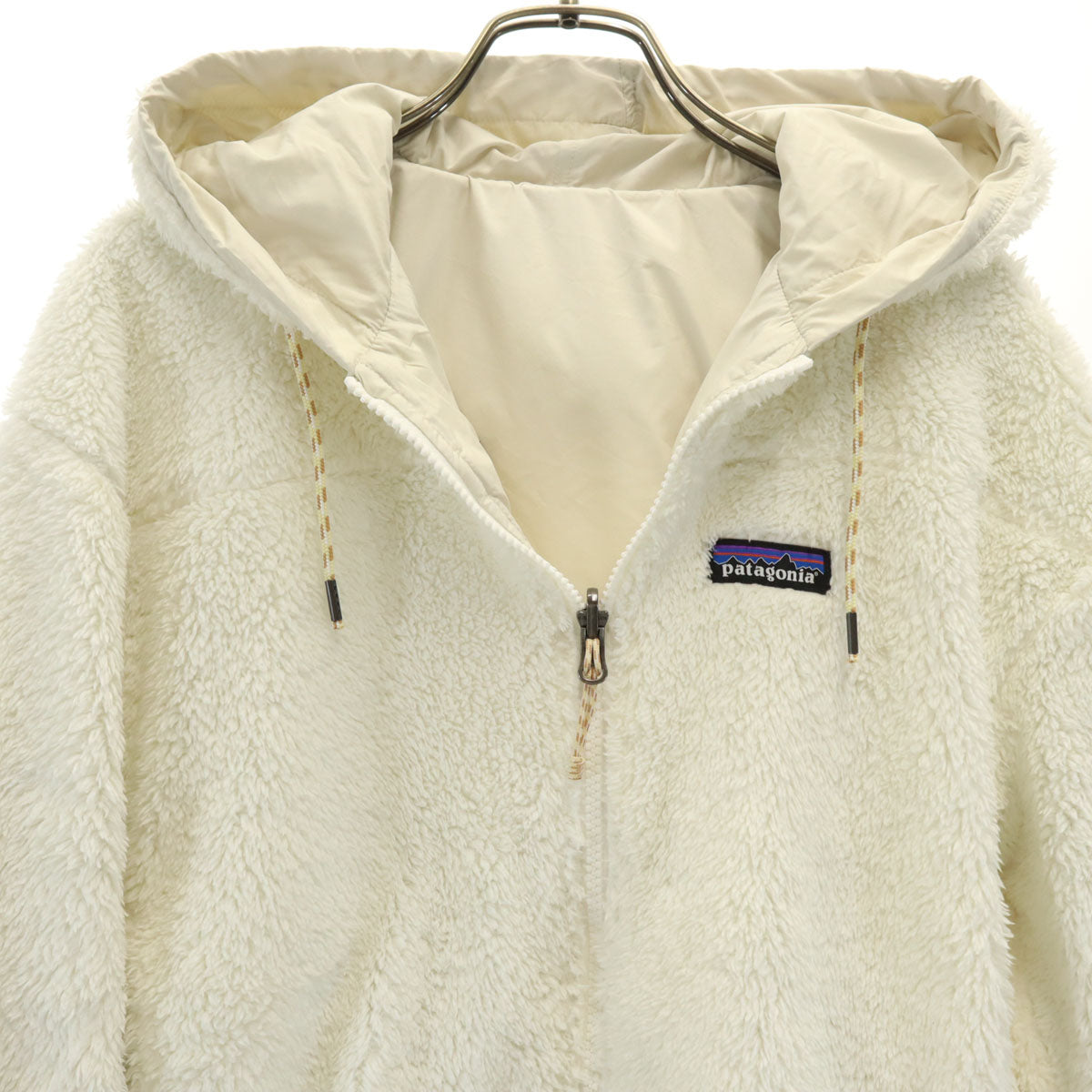 patagonia パタゴニア リバーシブル カンブリア ジャケット S アイボリー 22705FA22 アウトドア フリース レディース
