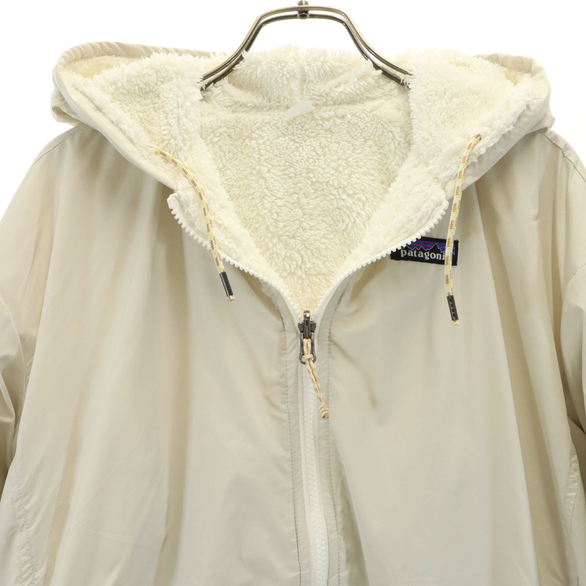 patagonia パタゴニア リバーシブル カンブリア ジャケット S アイボリー 22705FA22 アウトドア フリース レディース